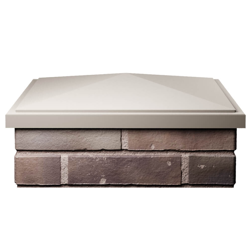 Колпак Zking БонаМоно Бежевый на столб 2х2 кирпича (515х515, 530х530мм) Красноярск фото