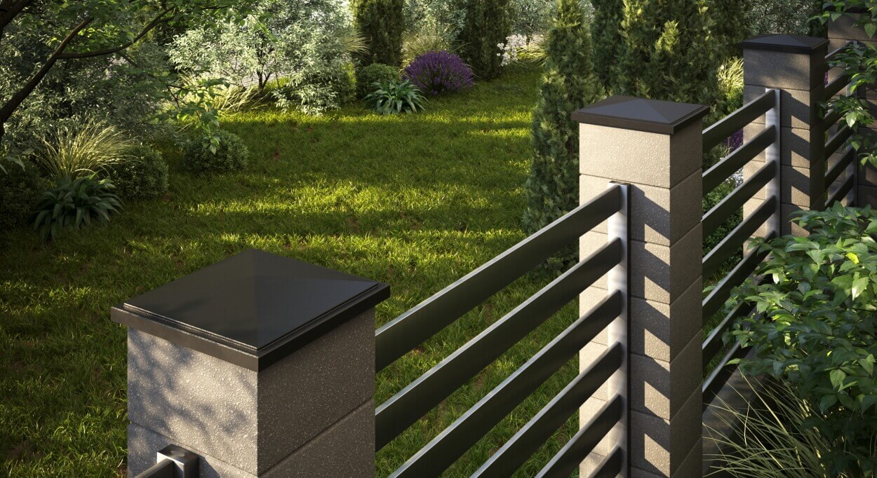 Колпак Zking БонаМоно Коричневый на столб 1.5х1.5 кирпича (385х385, 400х400мм) в Красноярске фото