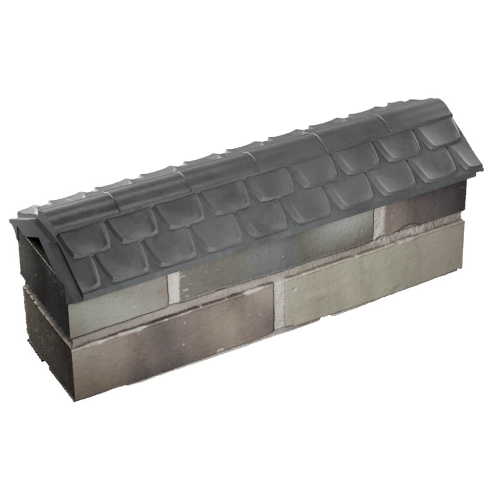 Парапет Zking Эльбрус Серый с посадкой на 0.5 кирпича (130мм) в Красноярске фото