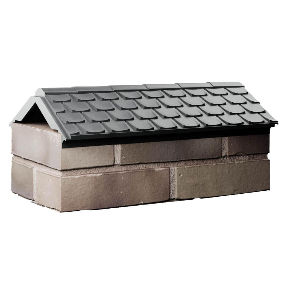 Парапет Zking Эльбрус Серый с посадкой на 1 кирпич (255мм) Красноярск фото