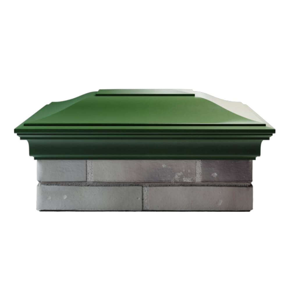 Колпак Zking Монблан Зеленый на столб 2х1.5 кирпича (515х385мм) в Красноярске фото