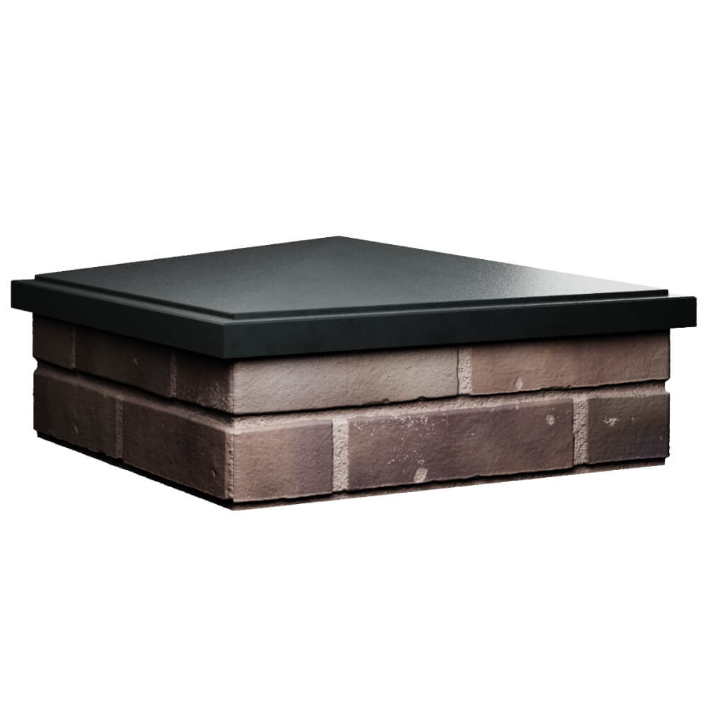 Колпак Zking БонаМоно Черный на столб 2х2 кирпича (515х515, 530х530мм) в Красноярске фото