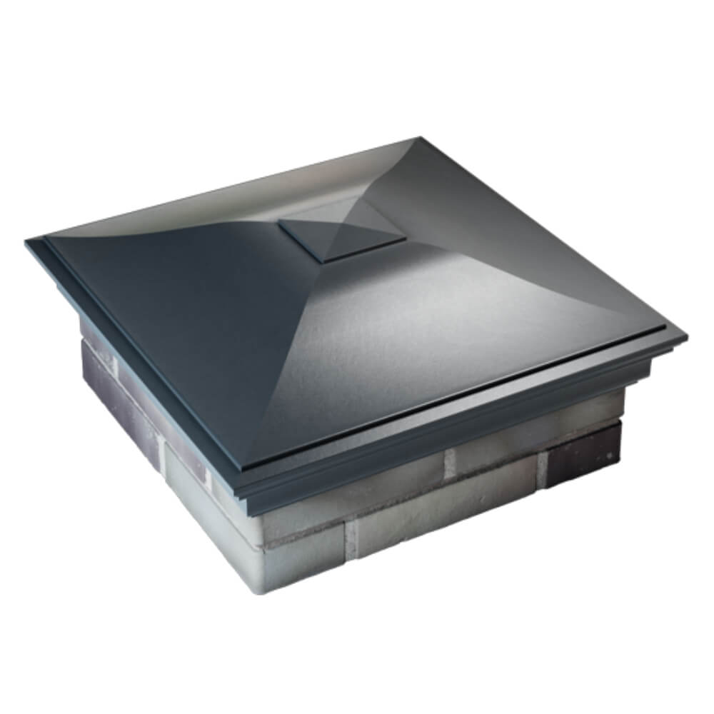 Колпак Zking Монблан Серый на столб 2х2 кирпича (515х515мм) Красноярск фото