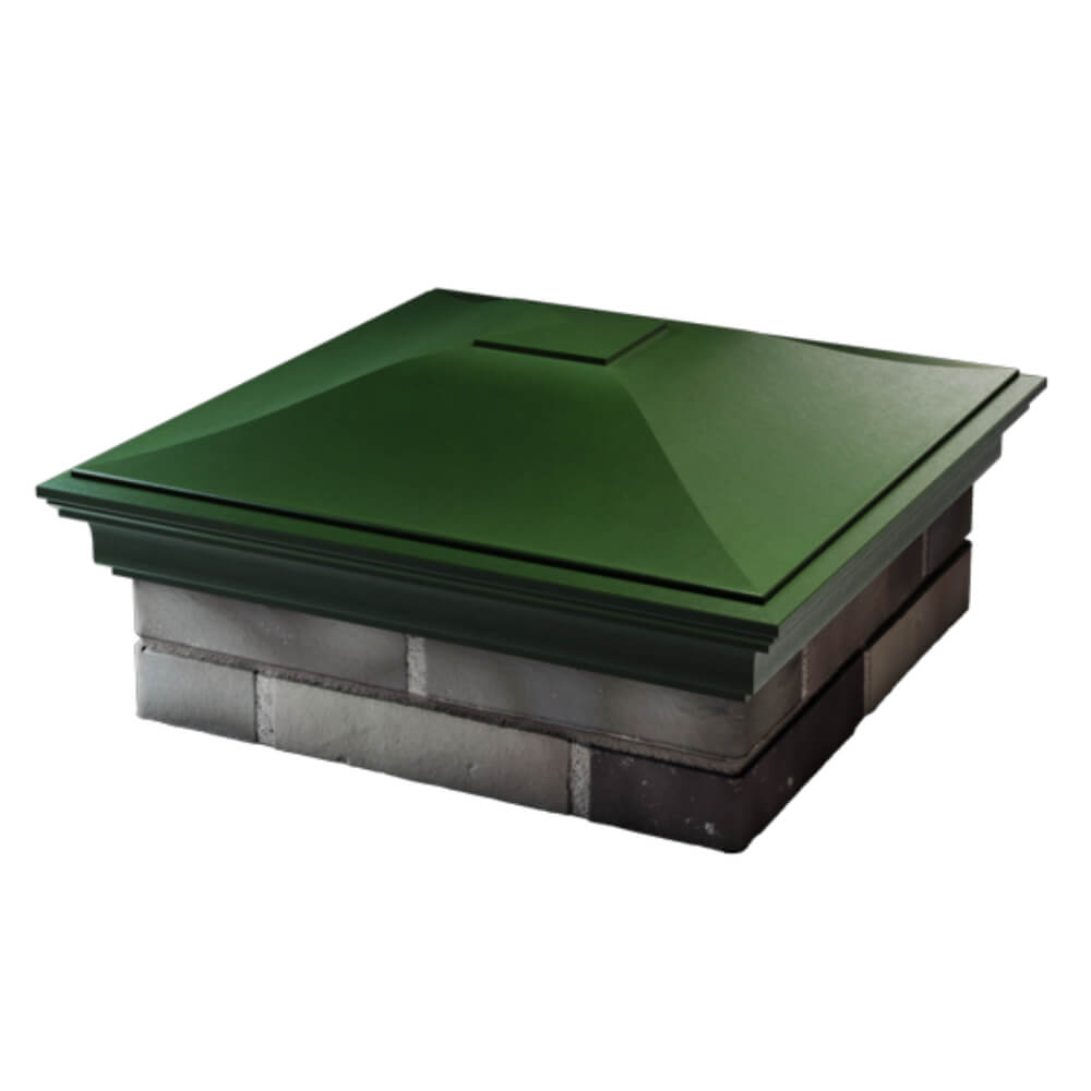 Колпак Zking Монблан Зеленый на столб 2х2 кирпича (515х515мм) в Красноярске фото