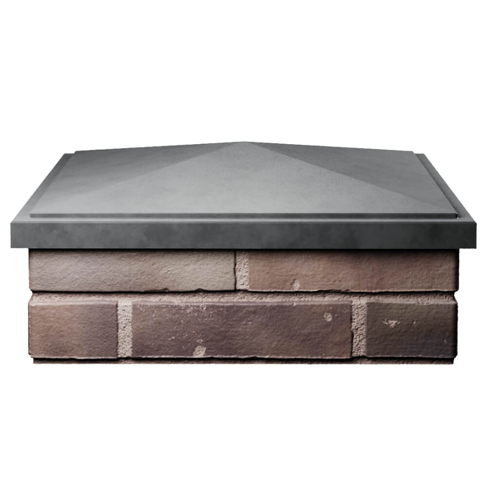 Колпак Zking БонаМоно Серый на столб 2х2 кирпича (515х515, 530х530мм) Красноярск фото