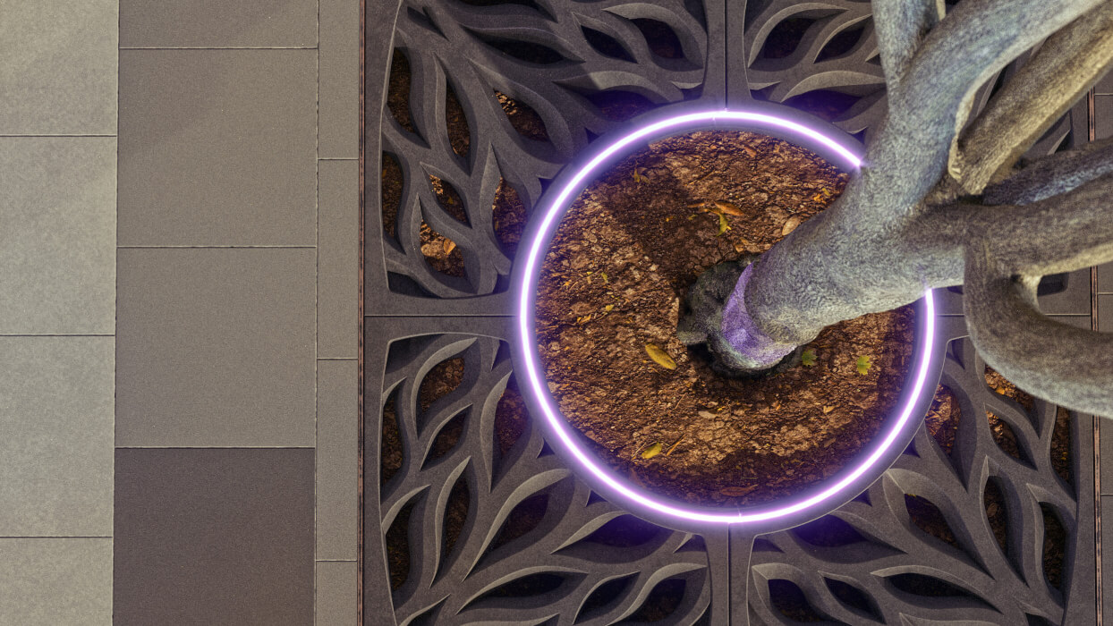 Приствольная решетка для дерева ZKING CRUST 1.2х1.2м Черная в Красноярске фото