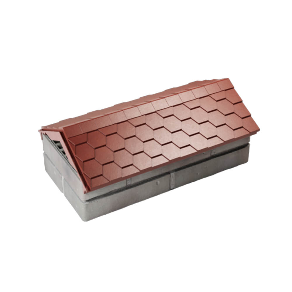 Парапет Zking Эверест Красный с посадкой на 1 кирпич (200/225/255мм) в Красноярске фото