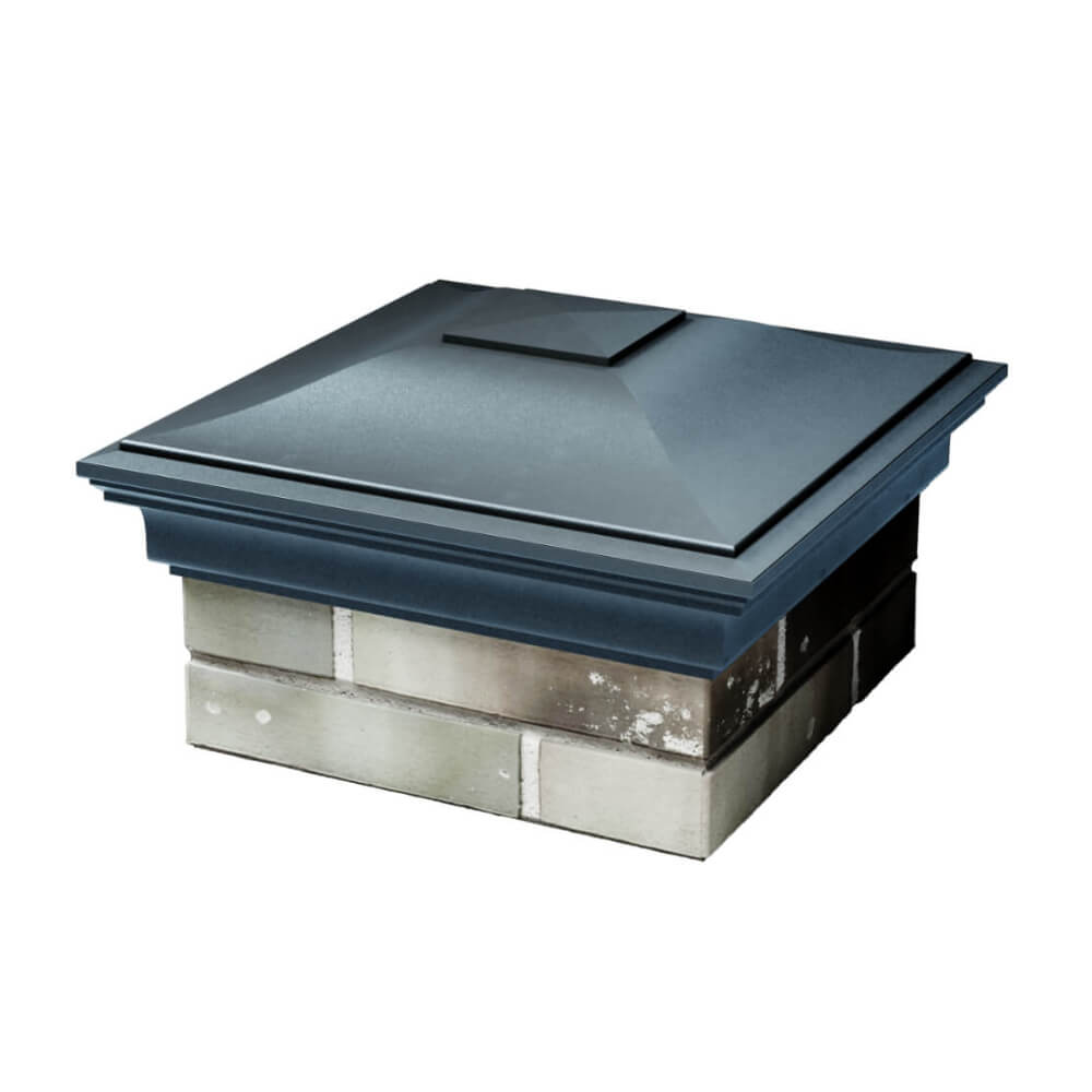 Колпак Zking Монблан Серый на столб 1.5х1.5 еврокирпича 0.7НФ (355х355мм) в Красноярске фото