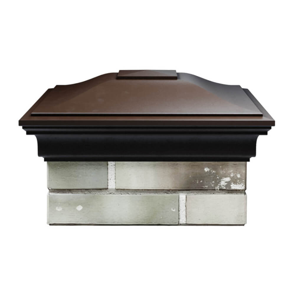 Колпак Zking Монблан Коричневый на столб 1.5х1.5 еврокирпича 0.7НФ (355х355мм) Красноярск фото