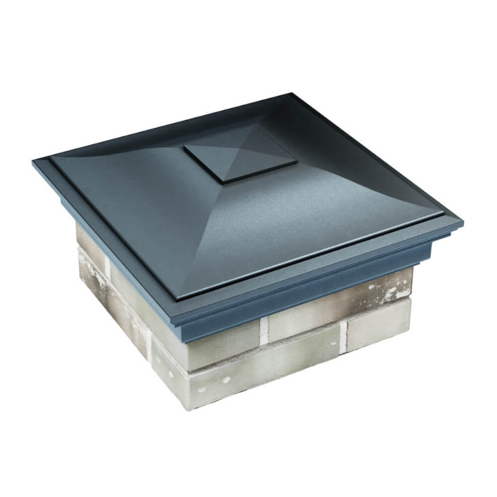 Колпак Zking Монблан Серый на столб 1.5х1.5 еврокирпича 0.7НФ (355х355мм) в Красноярске фото