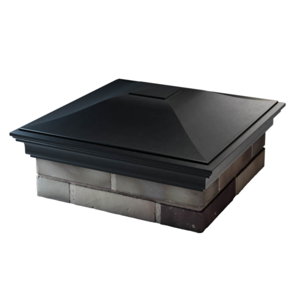 Колпак Zking Монблан Черный на столб 2х2 кирпича (515х515мм) в Красноярске фото