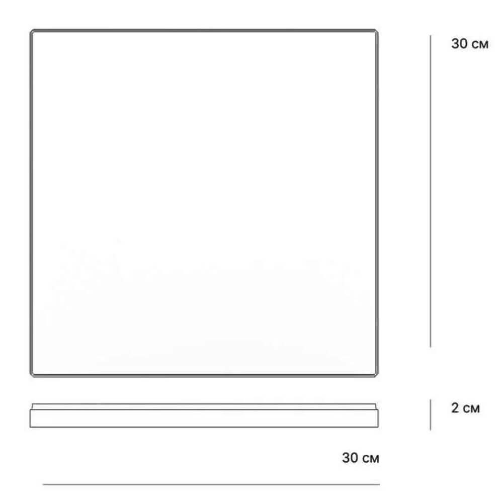 Плитка рядовая Verona 300х300х20мм Серый