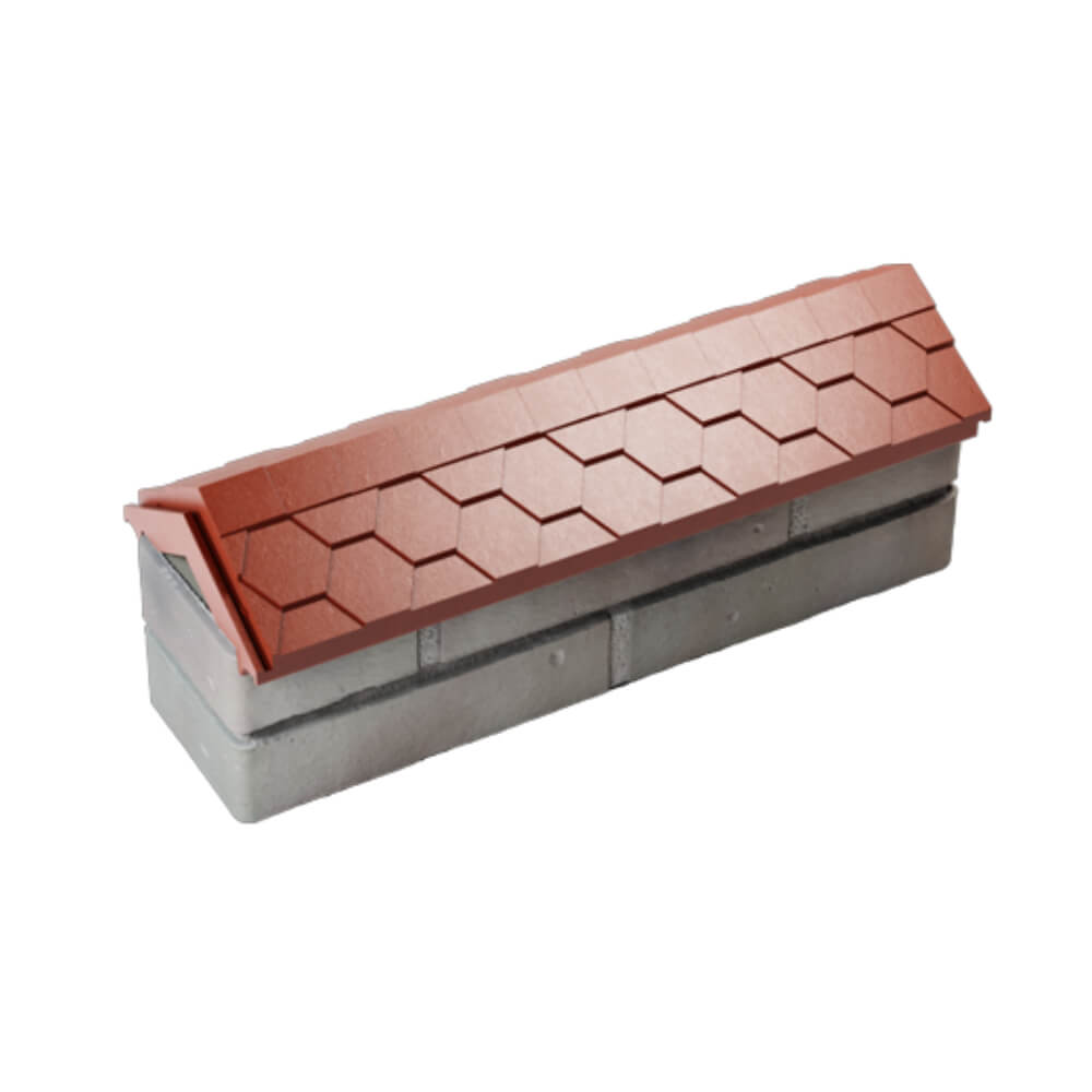 Парапет Zking Эверест Красный с посадкой на 0.5 кирпича (130мм) в Красноярске фото