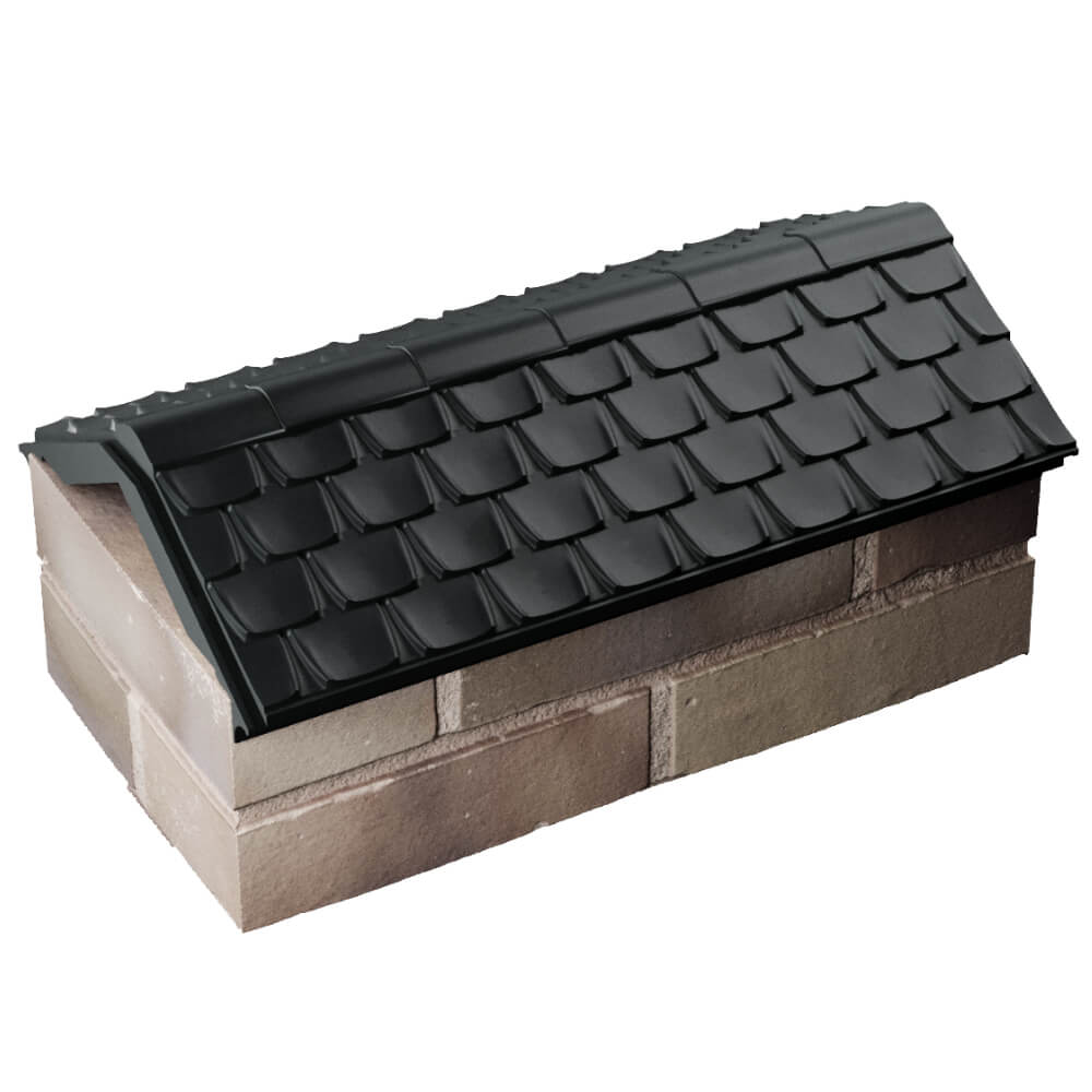 Парапет Zking Эльбрус Черный с посадкой на 1 кирпич (255мм) в Красноярске фото