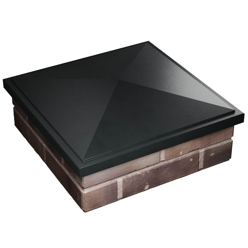 Колпак Zking БонаМоно Черный на столб 2х2 кирпича (515х515, 530х530мм) в Красноярске фото