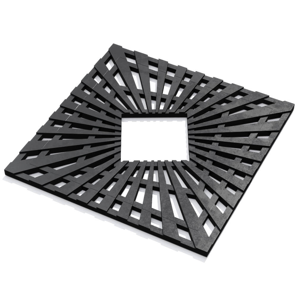 Приствольная решетка для дерева ZKING ATMOSPHERE 1.2х1.2м Черная в Красноярске фото