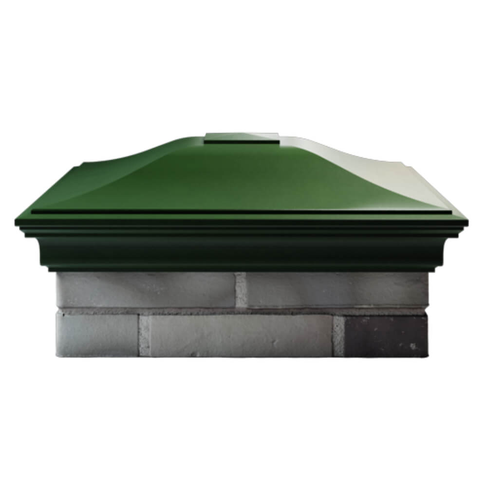 Колпак Zking Монблан Зеленый на столб 2х2 кирпича (515х515мм) в Красноярске фото