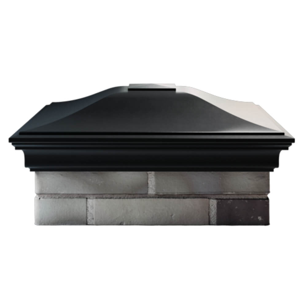Колпак Zking Монблан Черный на столб 2х2 кирпича (515х515мм) в Красноярске фото