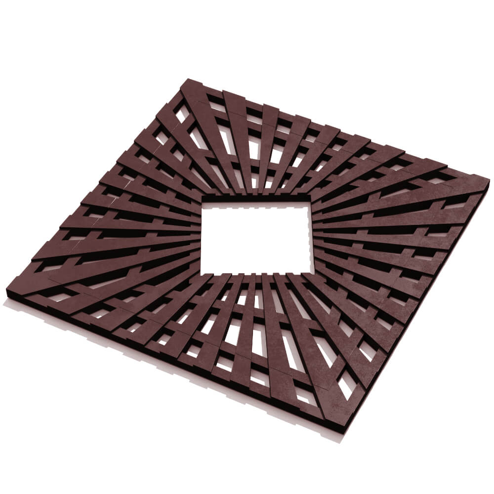 Приствольная решетка для дерева ZKING ATMOSPHERE 1.2х1.2м Коричневая в Красноярске фото