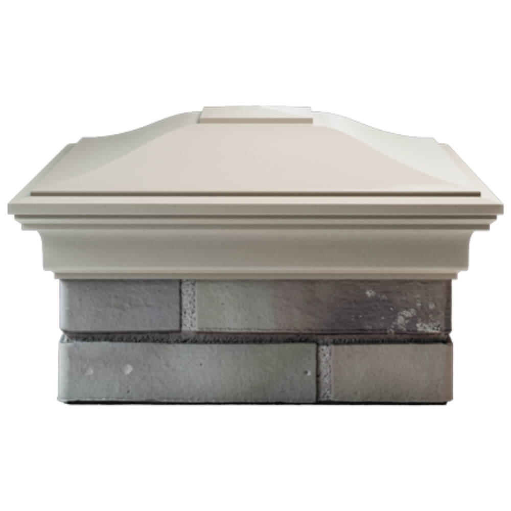 Колпак Zking Монблан Бежевый на столб 1.5х1.5 кирпича (385х385мм) Красноярск фото