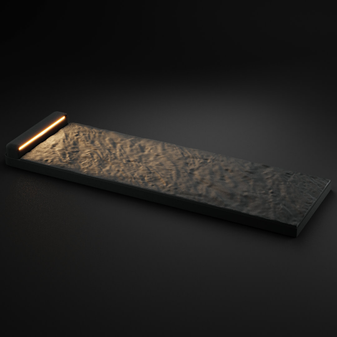 LED Светильник для шаговой плиты STONE Графитовый Серый 330х75х98мм в Красноярске фото