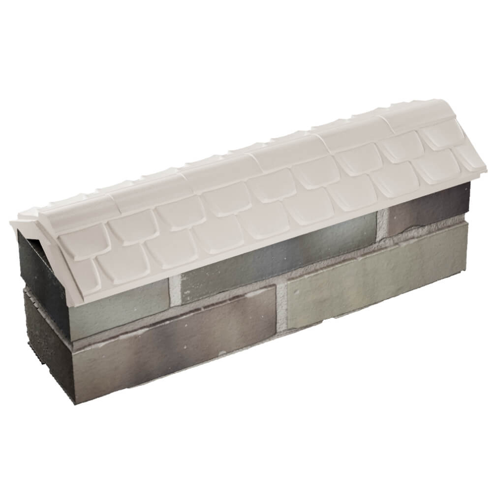 Парапет Zking Эльбрус Бежевый с посадкой на 0.5 кирпича (130мм) в Красноярске фото