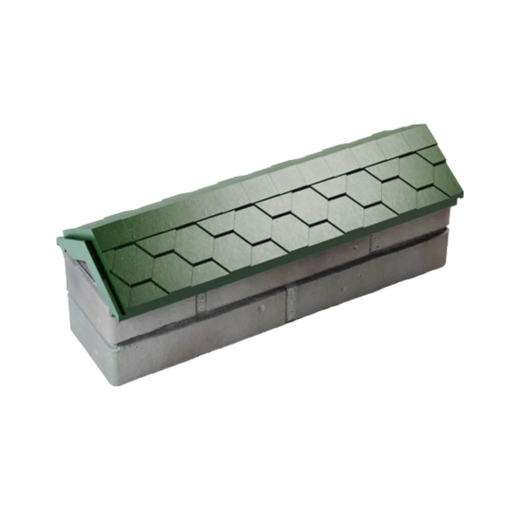 Парапет Zking Эверест Зеленый с посадкой на 0.5 кирпича (130мм) в Красноярске фото