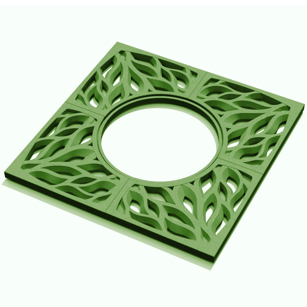 Приствольная решетка для дерева ZKING CRUST 1.2х1.2м Зеленая в Красноярске фото