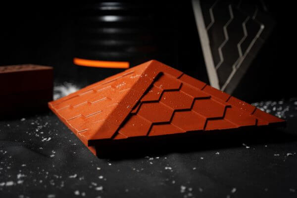 Колпак Zking Эверест Красный на столб 1.5х1.5 кирпича (390х390мм) в Красноярске фото