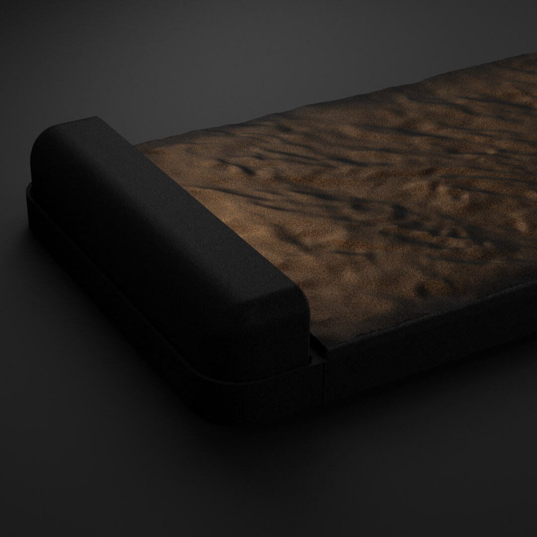 LED Светильник для шаговой плиты STONE Черный Сланец 330х75х98мм в Красноярске фото