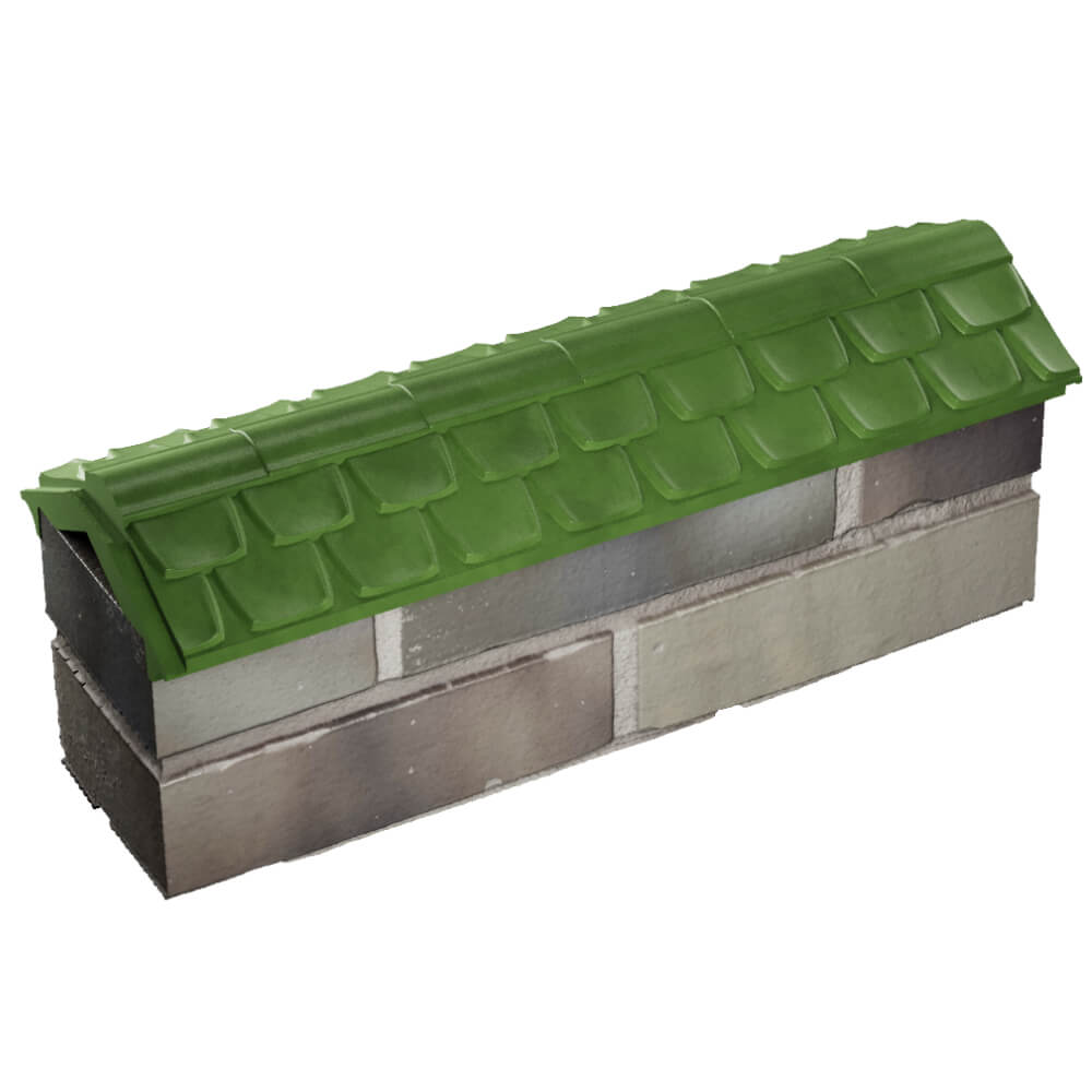 Парапет Zking Эльбрус Зеленый с посадкой на 0.5 кирпича (130мм) в Красноярске фото